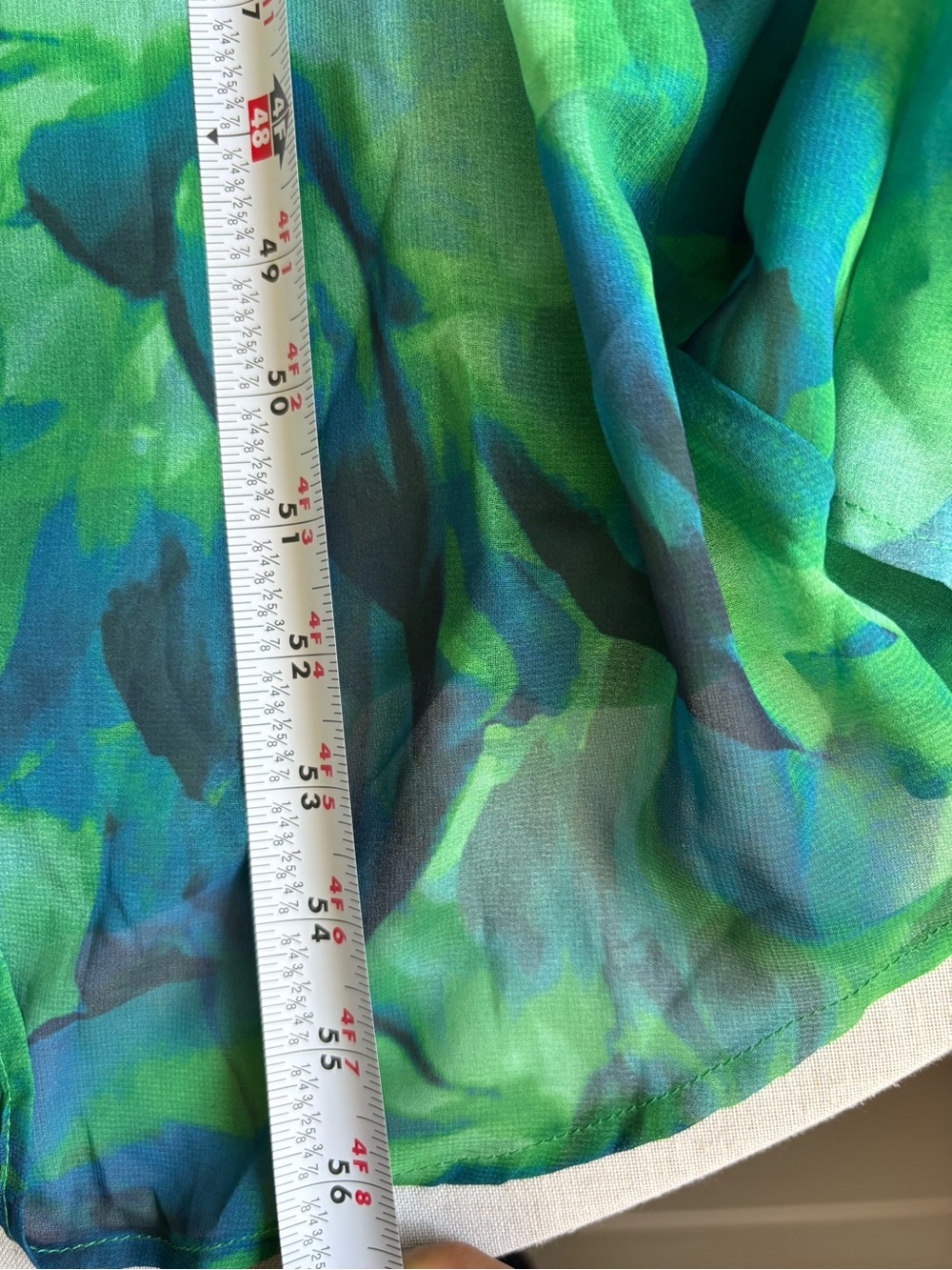 Runaway The Label Sari Green Maxi Dress V Neck Flutter Sleeve Front Slit Size L - Picture 9 of 11